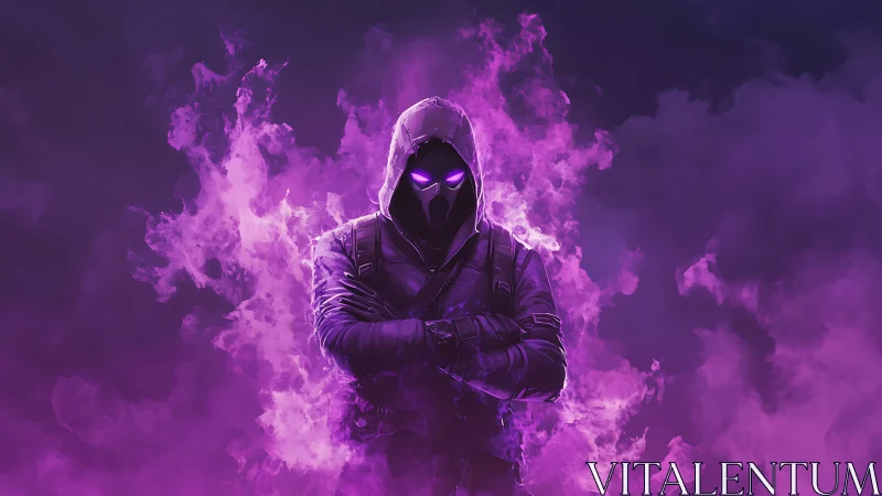 Hooded spectral operative in violet energy vortex field