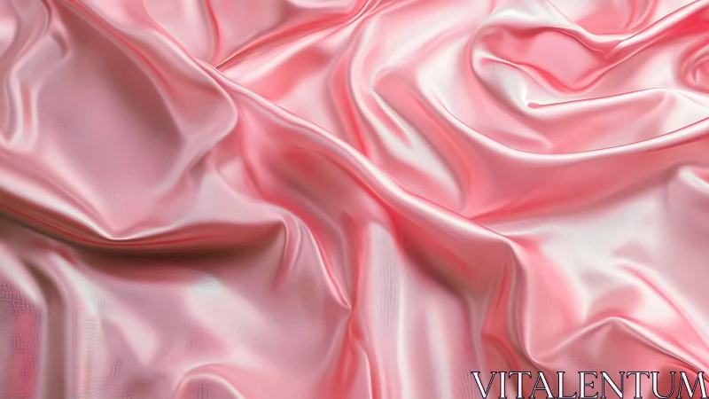 Silk Dreams Dance Across Luminous Waves of Rose