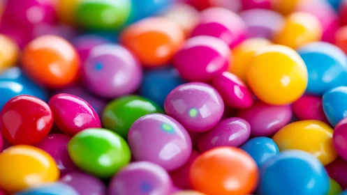 Chromatic spheres with glossy optical properties displayed in macro depth.