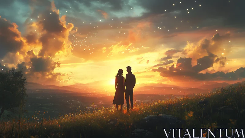 Two Hearts Watching the World Glow.