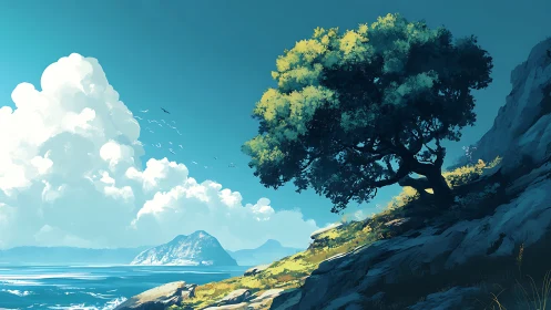 A Solitary Dream by the Sea.