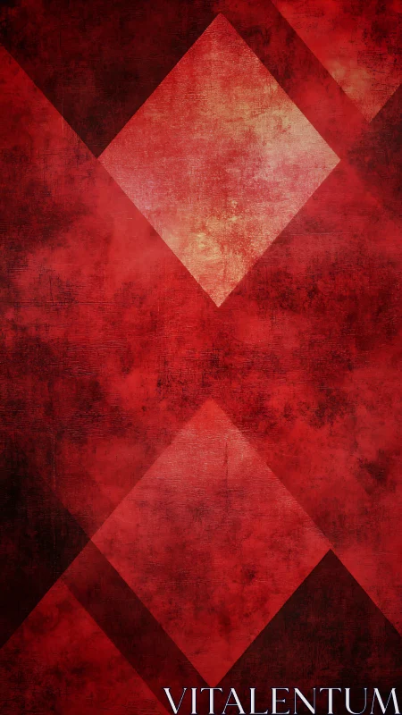 Crimson diamond echoes drift through textured velvet dusk.