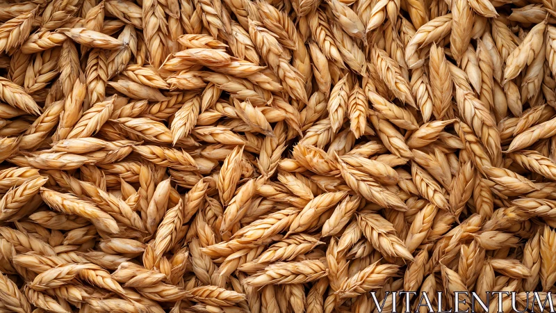 Golden Wheat Kernels Showcasing Nature's Perfect Harvest