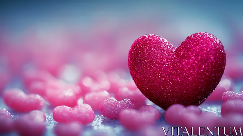 Sparkling Hearts in Pink: A Celebration of Love.