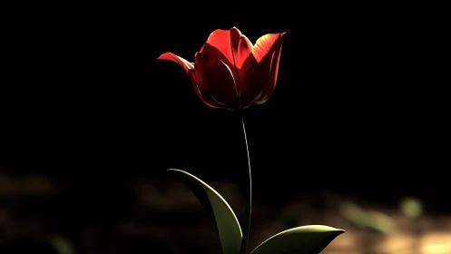 Crimson Tulip's Solitary Spotlight Theater.
