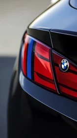 BMW rear light cluster displays precise lens geometry and gloss
