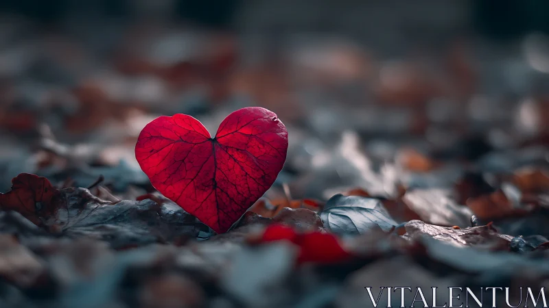 Crimson Heart Blooms Where Decay Surrenders to Beauty