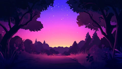 Magical Twilight: Where Nature's Serenity Meets Wonder.