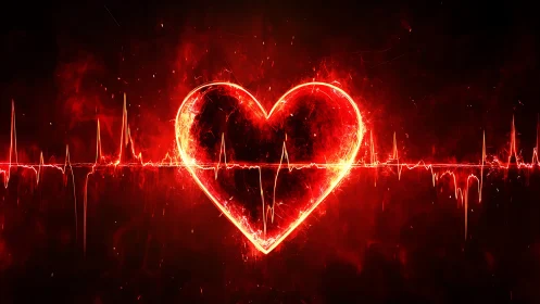 Heartbeat of Connection: A Glowing Heart Story.
