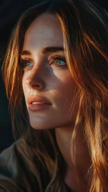 Sunlit gaze drifts toward distant, softly burning horizons