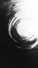 Monochrome radial vortex with concentric circular motion