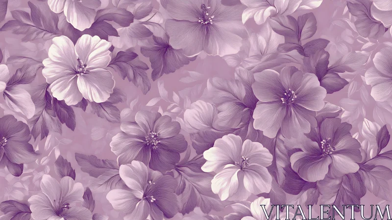 Lavender Blooms in Soft Purple Harmony.