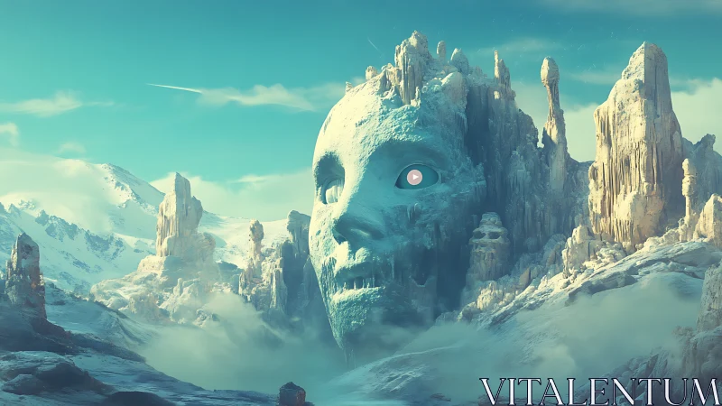 Frozen colossus wakes as mountains rearrange their face