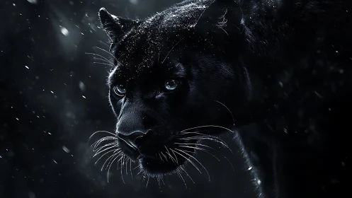 Obsidian Gaze: Where Crystalline Wonder Meets Feline Intensity