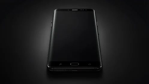 Samsung's Jet-Black Messenger: Where Glass Meets Shadow.