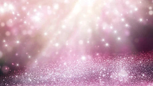 Soft pink stardust shimmer with dreamy sparkling light.