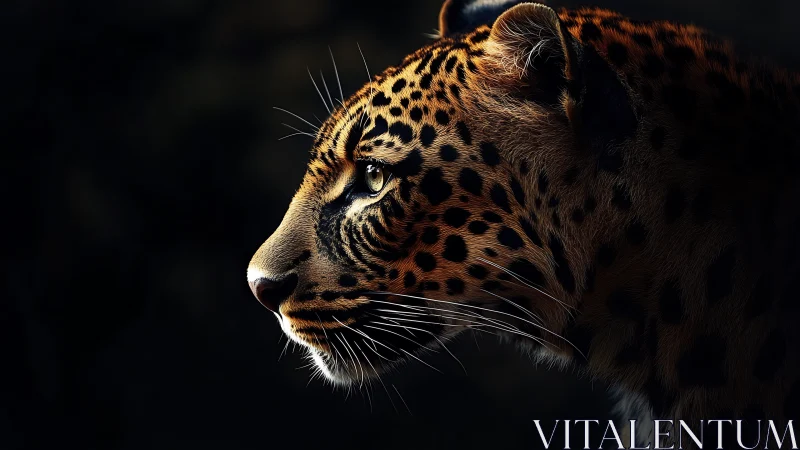 Golden dusk hunts quietly across the leopard’s focused gaze