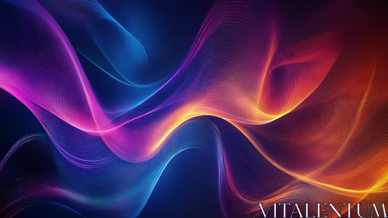 Spectral fluid dynamics of neon wavefront filaments in motion.