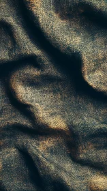 Textured fabric folds with dramatic chiaroscuro surface study.