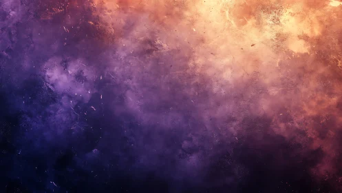 Diffuse gradient field transitions from deep violet to orange