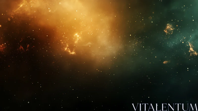 Solar ember tide spilling into silent cosmic nightfall.