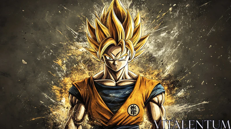 Blazing warrior ignites an explosive cosmic power storm.