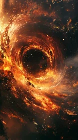 Supermassive Accretion Disk: Spiral Black Hole With Radiative Plasma Emission.