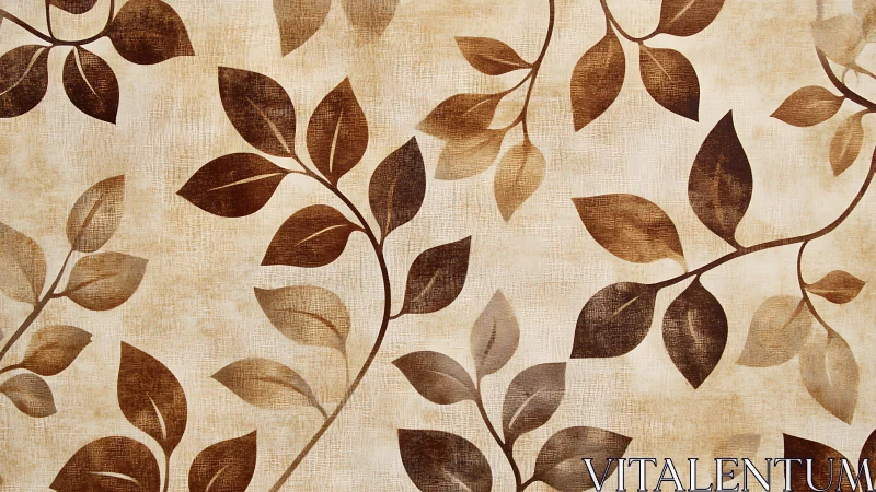 Softly aging leaves waltz across a sepia hush of canvas