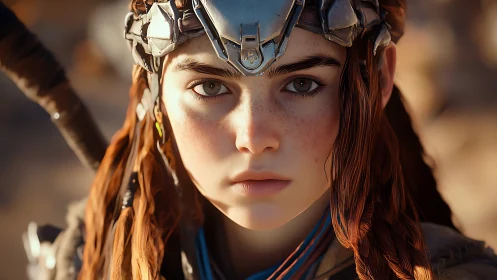 Steel crowned wanderer with quiet, determined gaze.