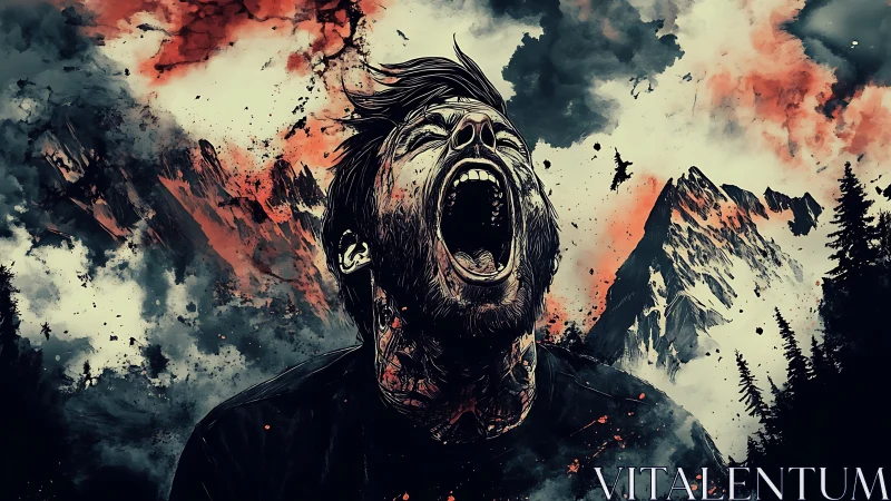 Mountainstorm howl of a fractured soul erupting skyward.