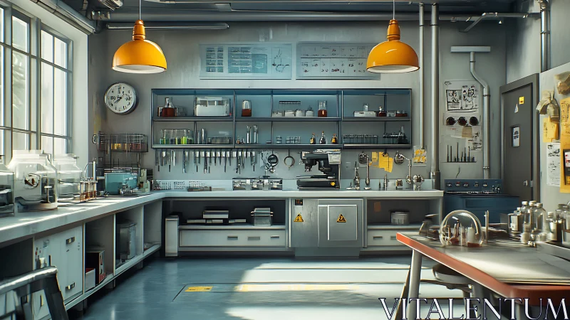 Sunlit neighborhood lab brimming with tools and curiosity.