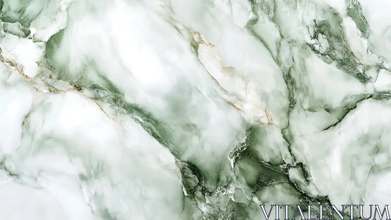 Elegant green and white marble texture with natural veining pattern.