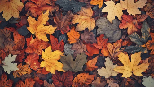 Crisp maple confetti carpets the forest floor in whispers