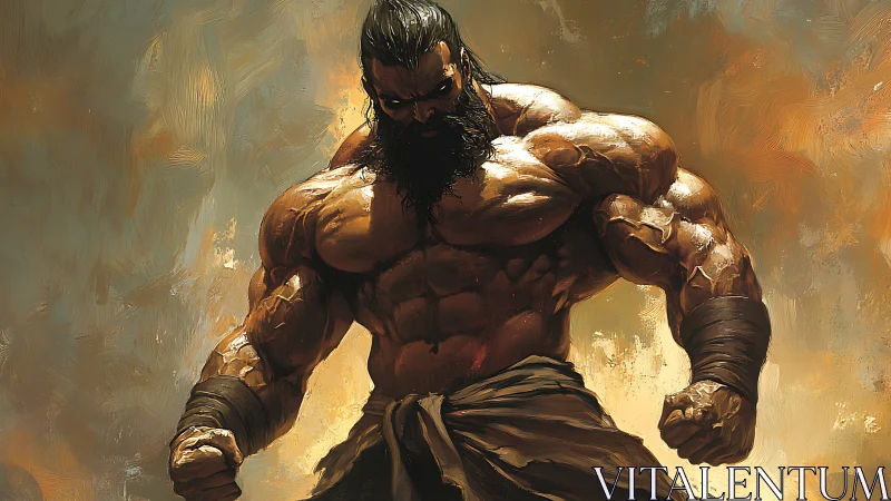 Storm-strong warrior paused between rage and reflection.