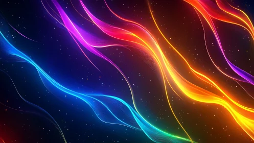 Spectral light filaments in fluid multichromatic motion field.