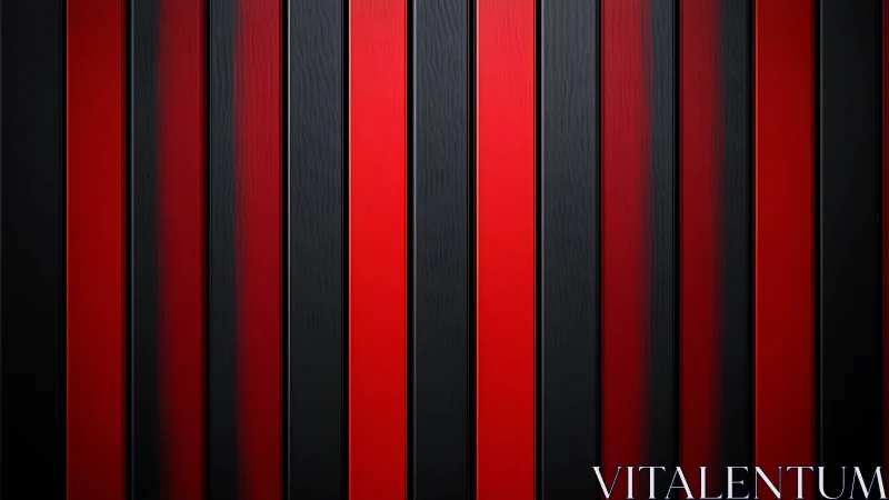 Bold red and black stripes in a sleek modern rhythm.
