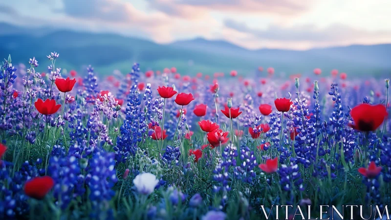 Where Red Poppies Dance Through Purple Dreams.