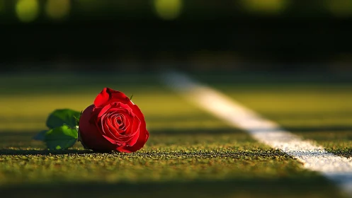 Crimson Rose Declares its Solitary Majesty Against Concrete