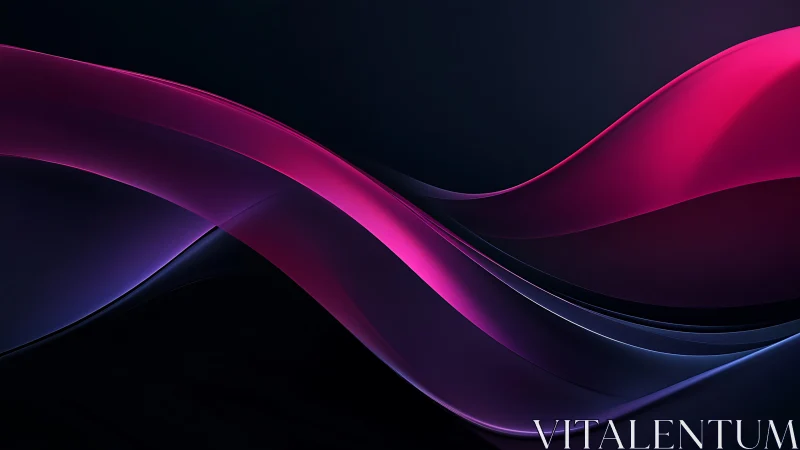 Gentle magenta waves drifting across a midnight canvas.