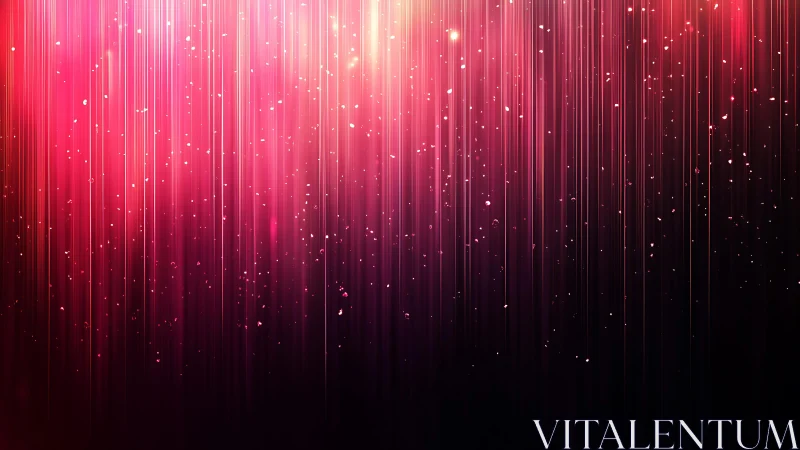Vibrant pink abstract light streaks with glowing sparkles background.