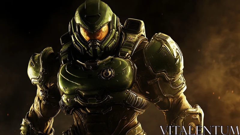 Armored star-knight strides through ember-soaked void