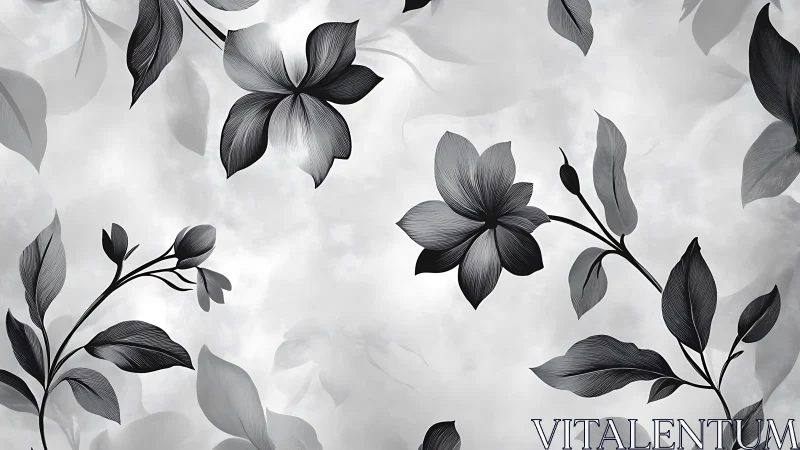 Shadows Dance Where Blooms Whisper Secrets to Fading Light