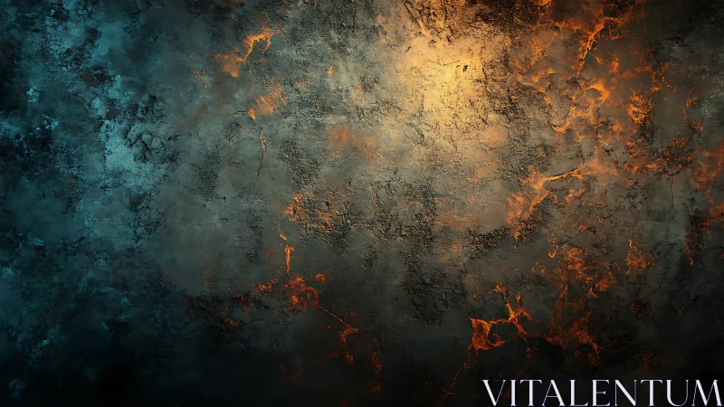 Textured Abstract Surface With Warm And Cool Tonal Contrast