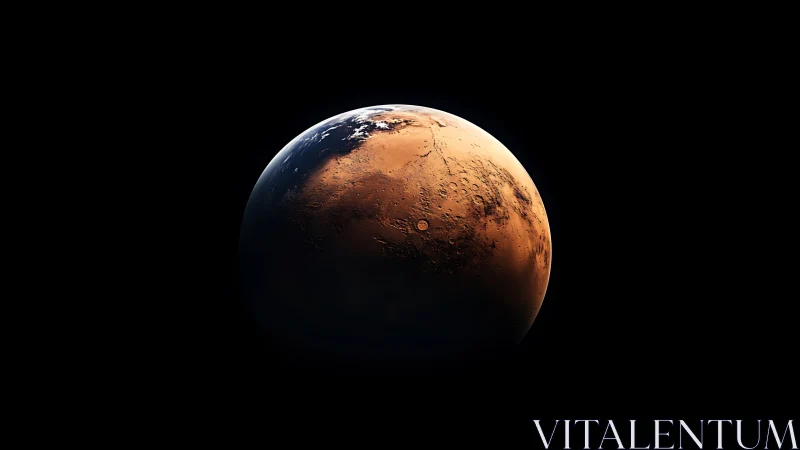 Rust-red planet leans into starlight and whispers of future homes