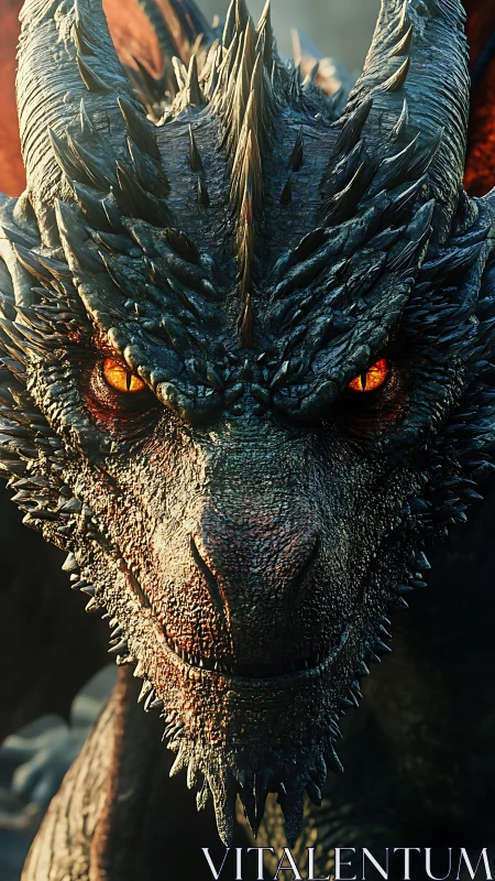 Fierce dragon gaze draws you into a molten golden stare