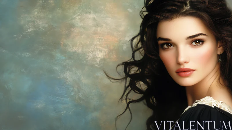 Soft-lit gaze stitches quiet storms into painted dusk