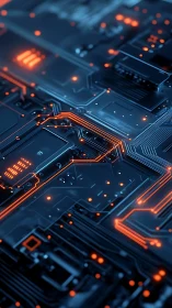 Neon circuits weave a glowing freeway through midnight silicon