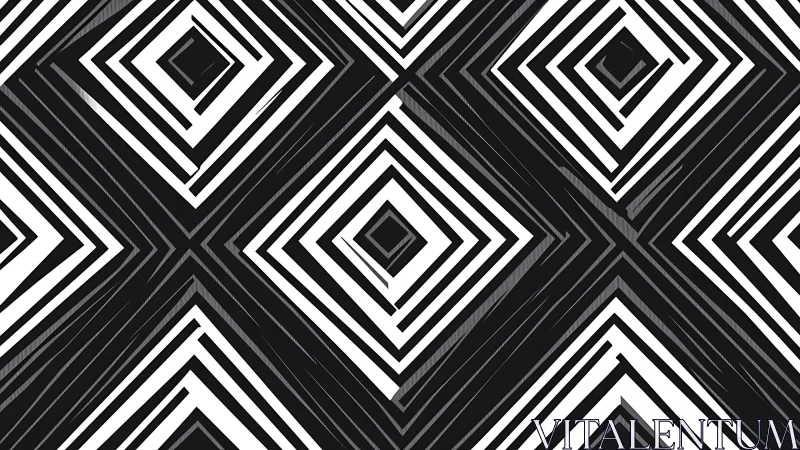 High-contrast concentric diamond lattice with optical rhythm