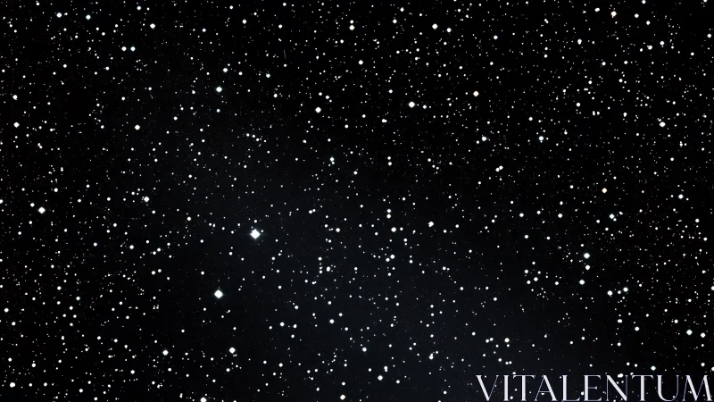 Endless starry night sky glows with quiet cosmic mystery