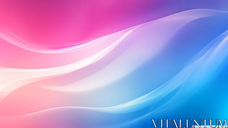 Gradient light waves over pink and blue abstract background.